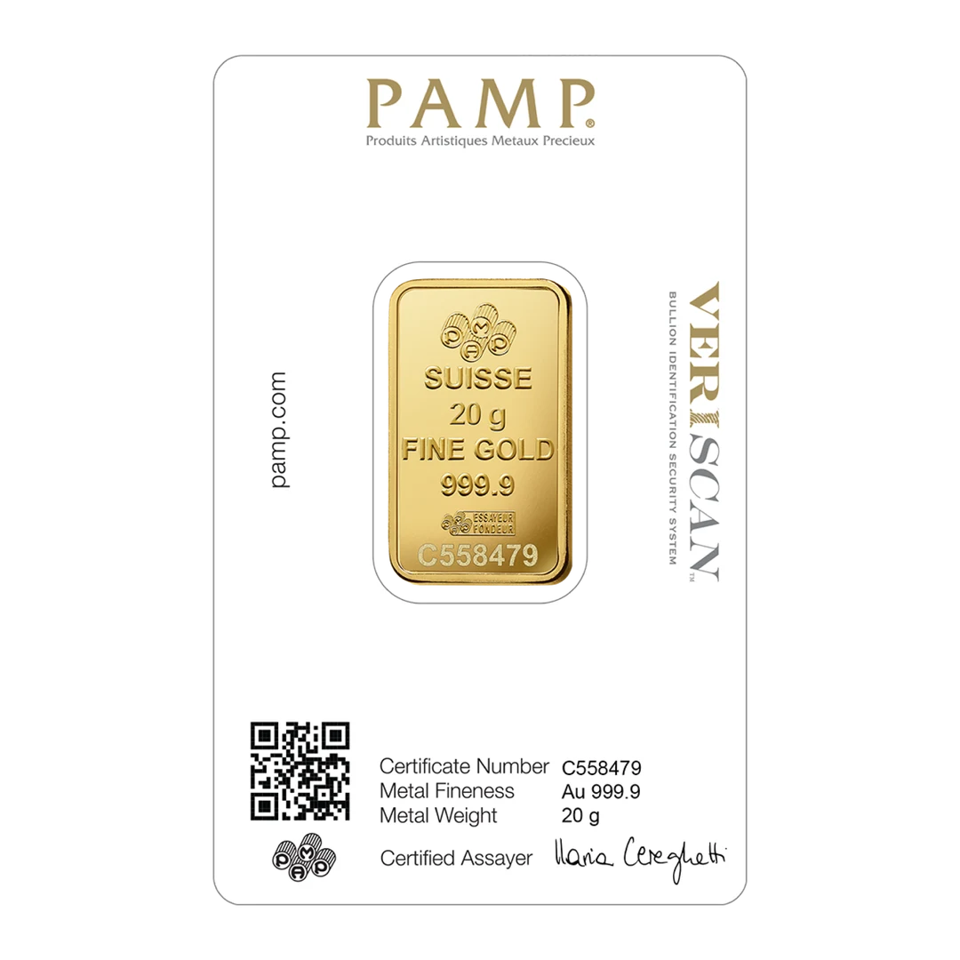 LADY FORTUNA™ GOLD MINTED BAR (20g) back