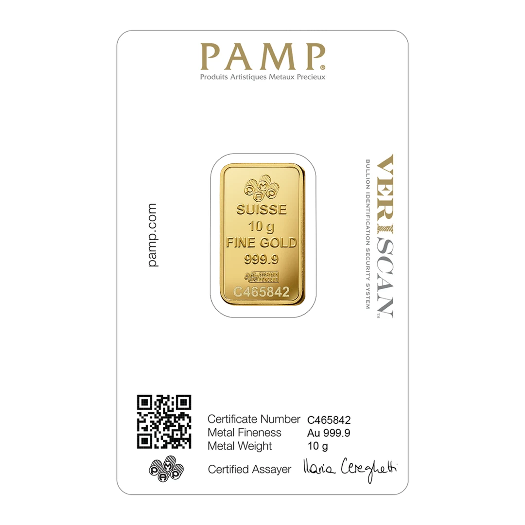 LADY FORTUNA™ GOLD MINTED BAR (10g) back
