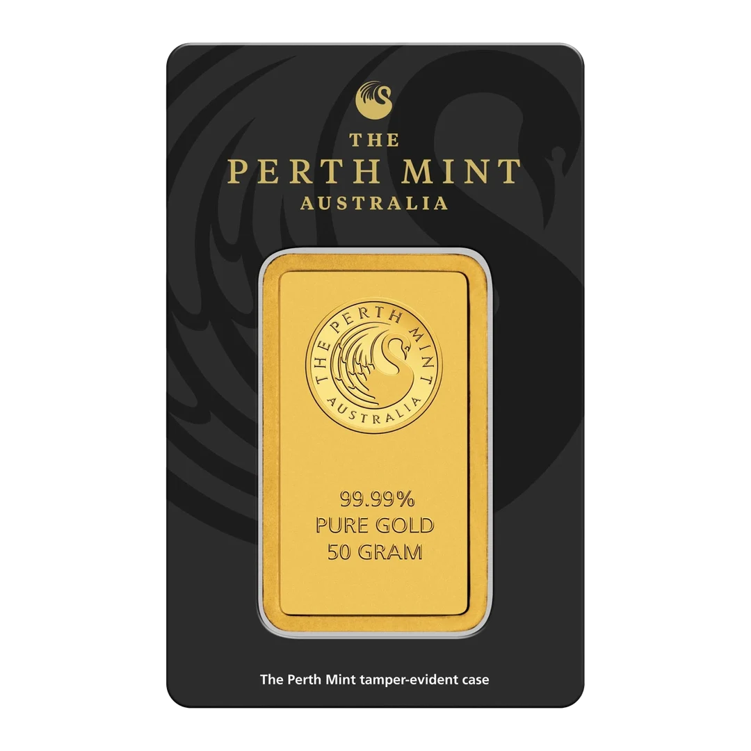 KANGAROO GOLD MINTED BAR (50g) front