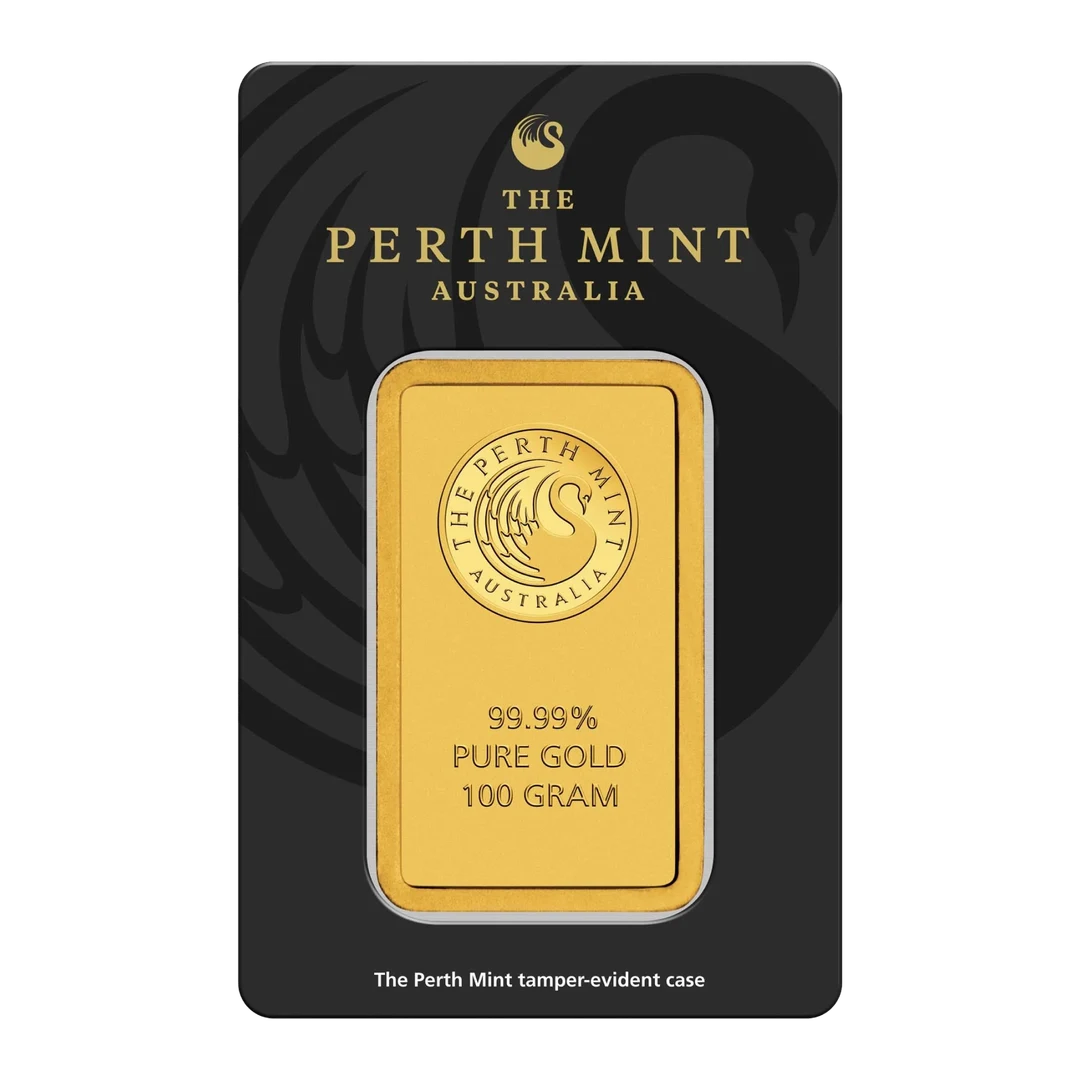 KANGAROO GOLD MINTED BAR (100g) front