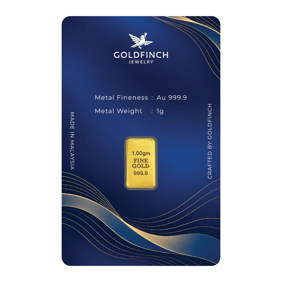 THE GOLDFINCH GOLD BAR (1g) back
