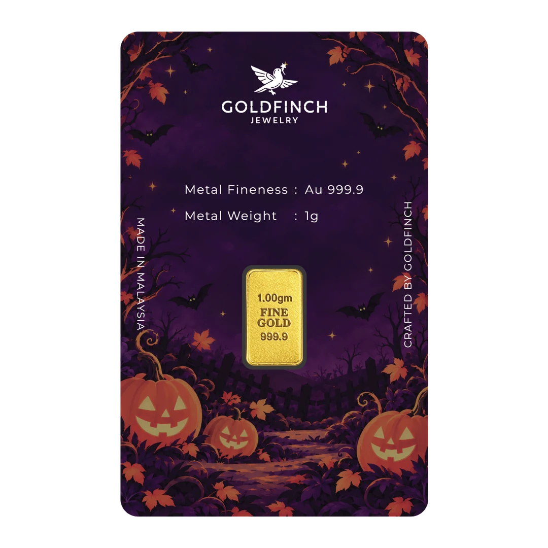 HALLOWEEN GOLD BAR (1g） back