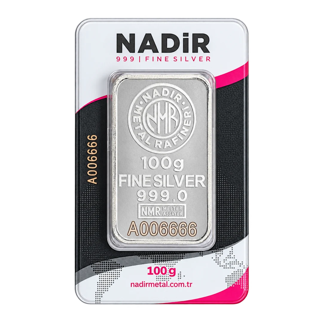 SILVER BAR (100g) front