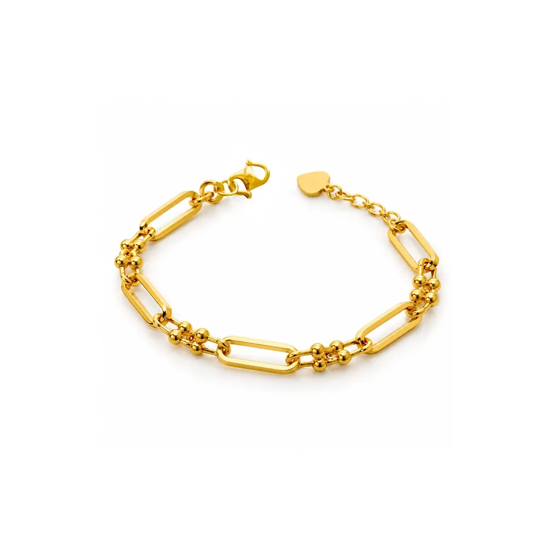 Paperclip Fashion — 916 gold bracelet