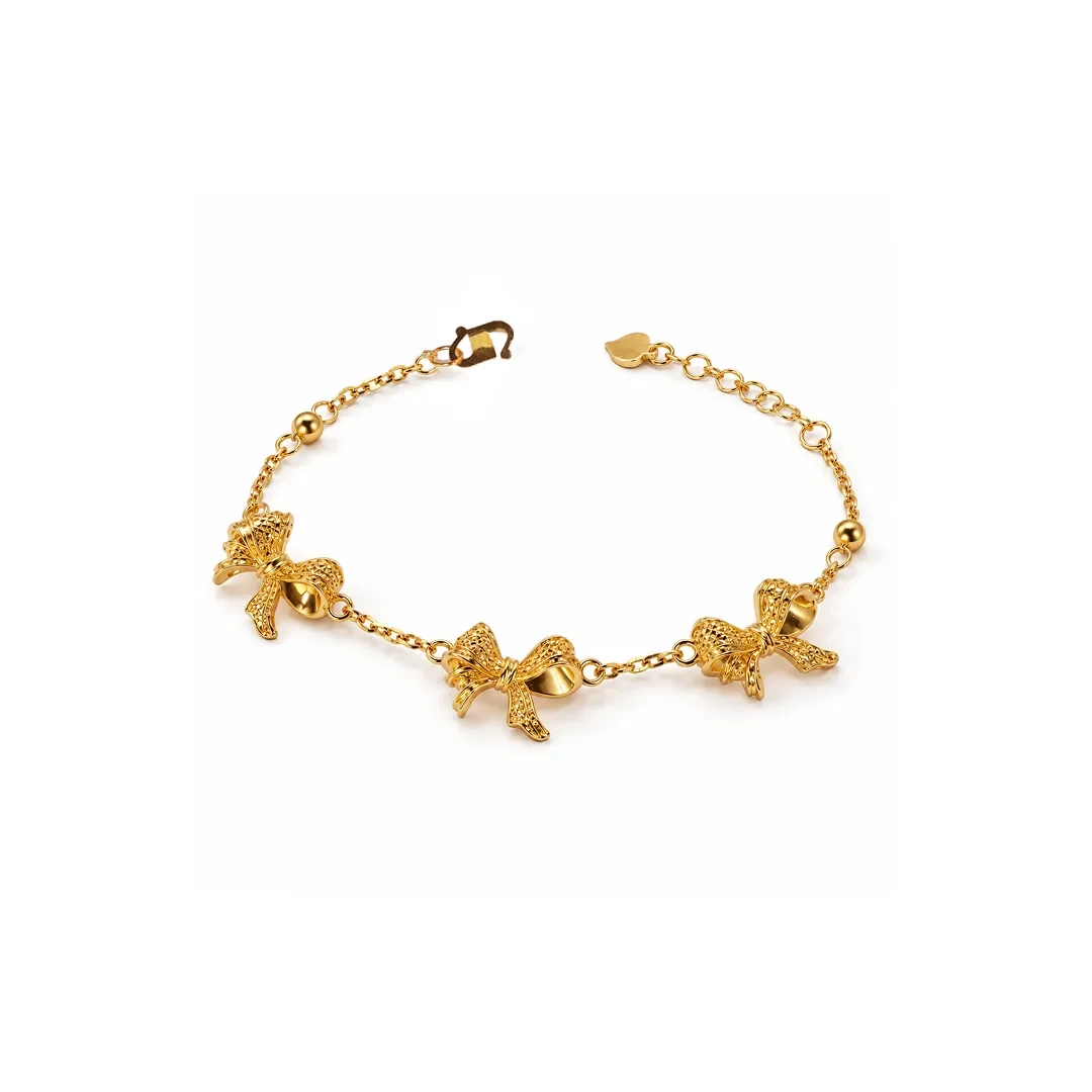 Ribbon Bracelet — 916 gold bracelet
