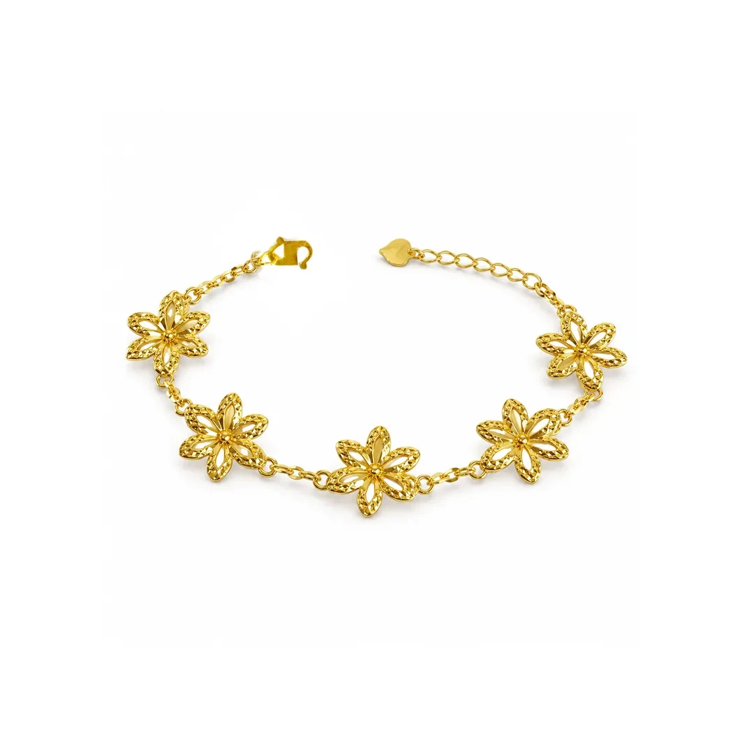 Flowers Bracelet — 916 gold bracelet