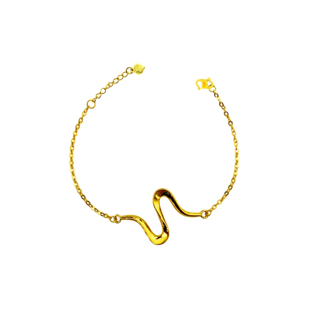 GOLDFINCH | Bracelet with Snake Shape Design 916 - B00470 — 916 gold bracelet