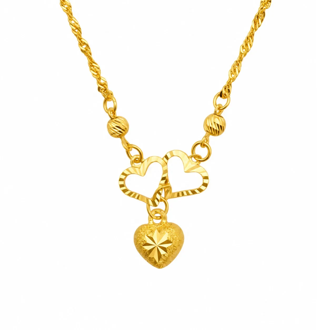 Love Necklace — 916 gold necklace