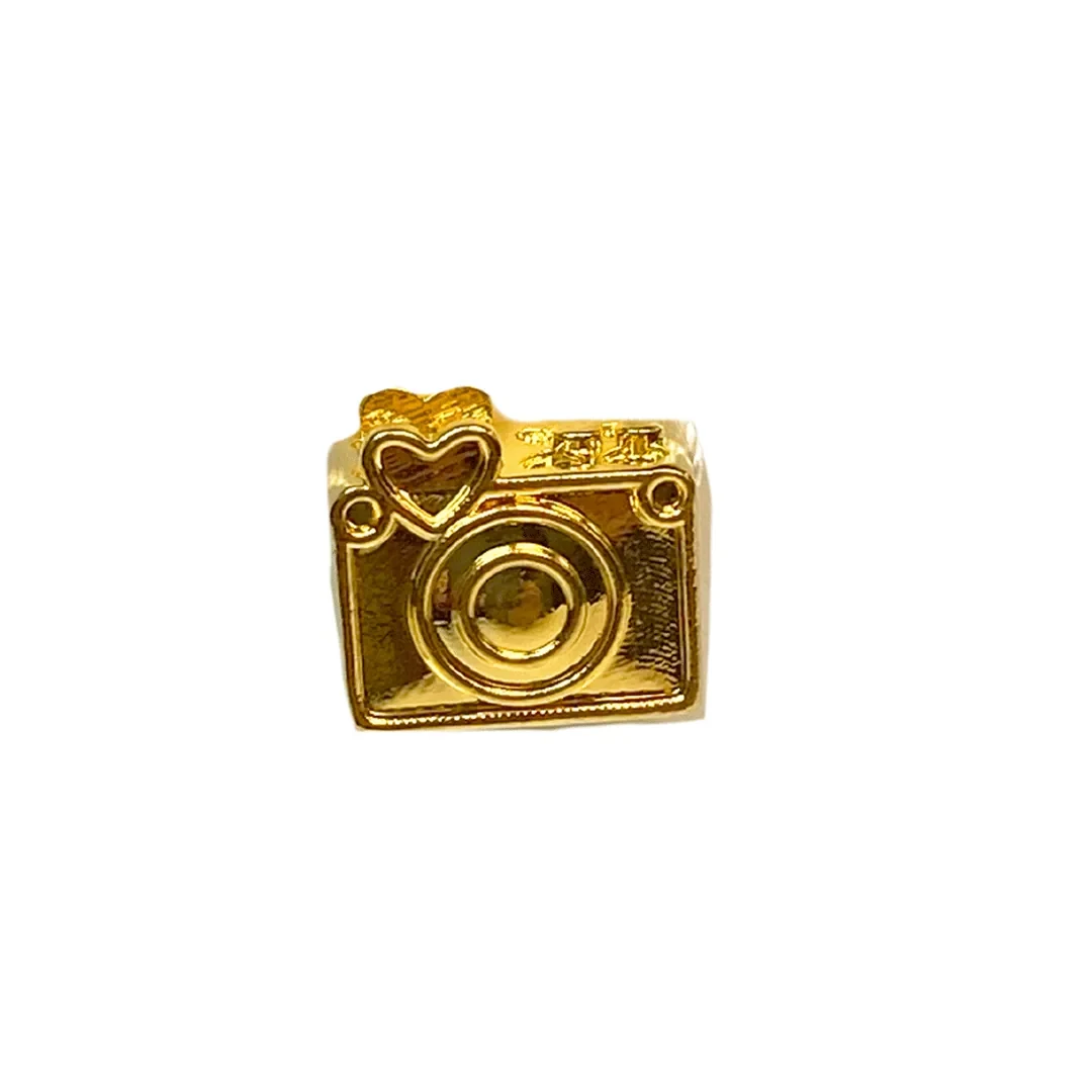 Love Camera Charm — 916 gold pendant
