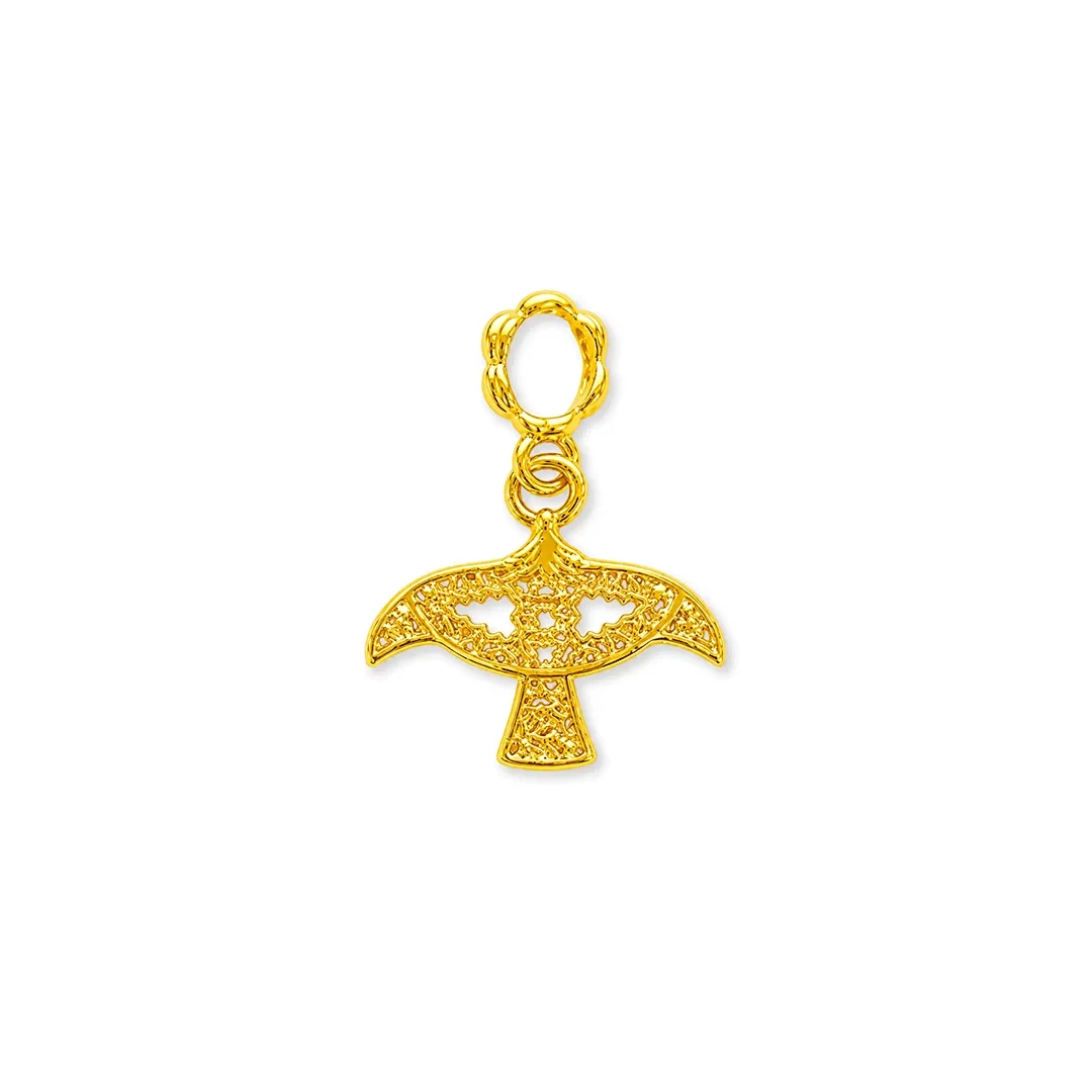 Wau Bulan Pendant — 916 gold pendant